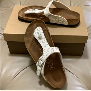 Birkenstock Floral White Sandals